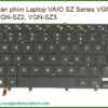 Bàn phím VAIO SZ Series VGN-SZ1 VGN-SZ2 VGN-SZ3 - Địa chỉ thay lấy liền TPHCM