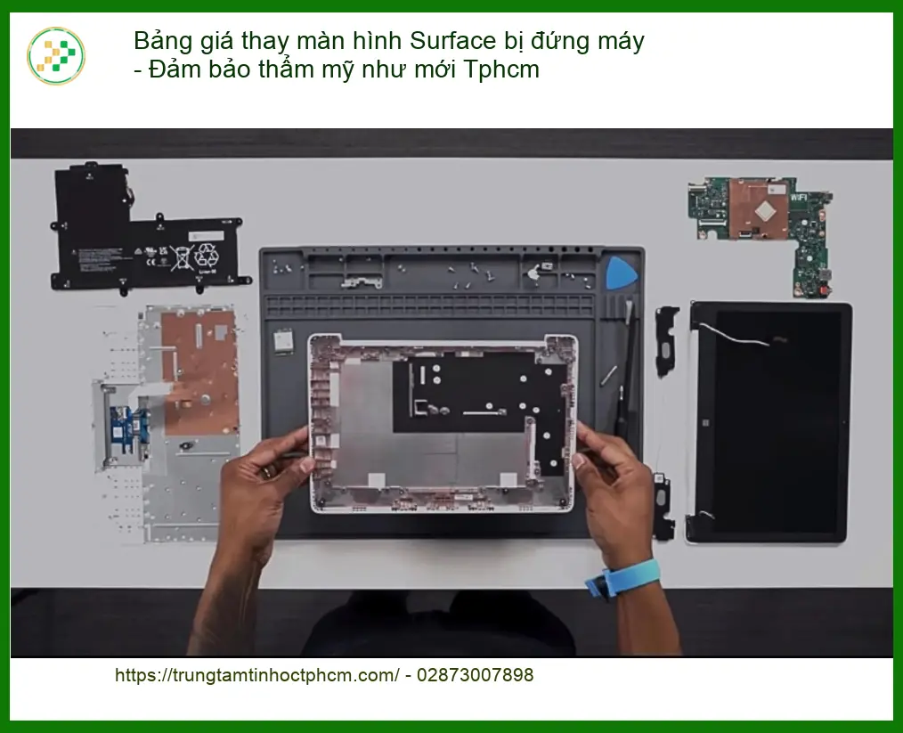 Sửa Laptop Bảng giá thay màn hình Surface bị đứng máy - TPHCM