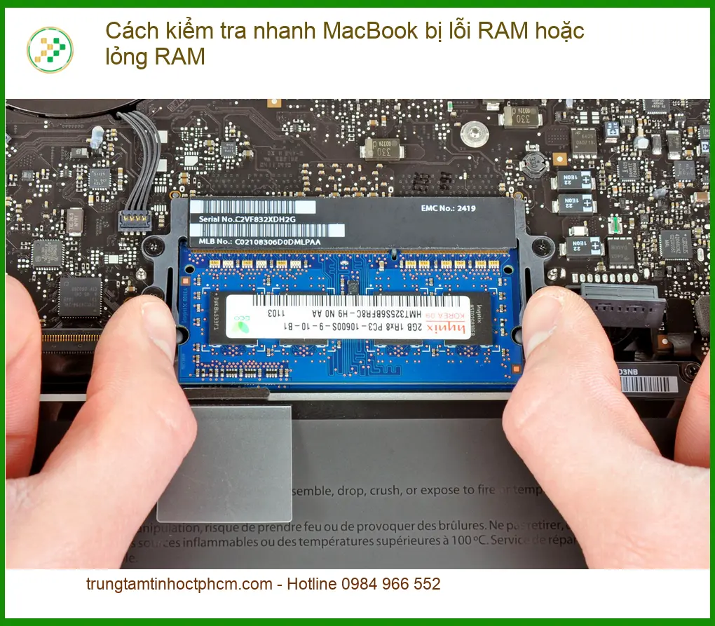 Macbook Cách kiểm tra nhanh lỗi RAM lỏng - Trung tâm hỗ trợ gần đây