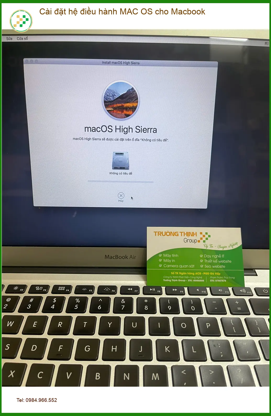 Bạn Phong review tiệm cài MAC OS cho Macbook Quận Thủ Đức giá tốt