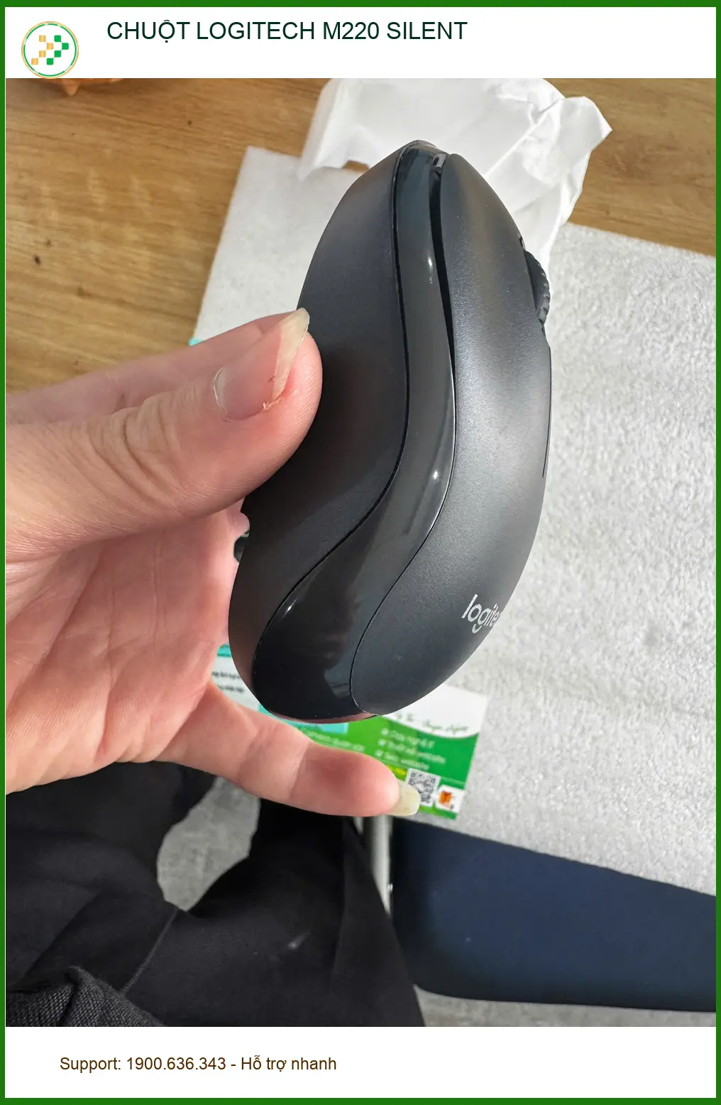 Chị Minh Anh tìm mua chuột Logitech m220 silent ở Quận 10 - Review cửa hàng uy tín ảnh thực tế 1