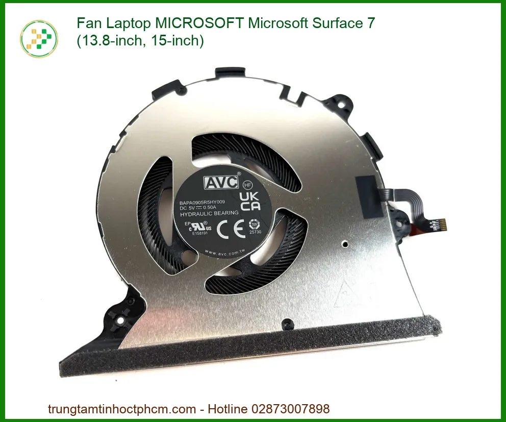 Thay Fan Laptop Microsoft Surface 7 (13.8-inch, 15-inch) - Dịch Vụ Chuyên Nghiệp Lấy Liền