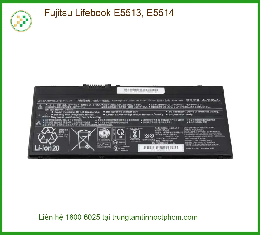 Pin Laptop Fujitsu Lifebook E5513, E5514
