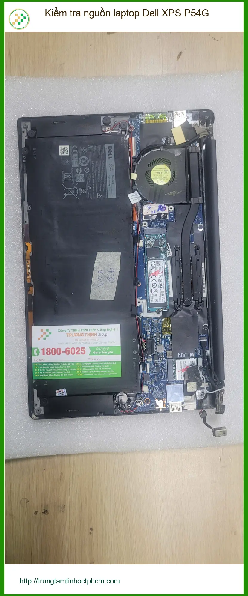 Cô Diệu cần kiểm tra nguồn laptop Dell XPS P54G Quận Bình Tân giá tốt ảnh thực tế 1