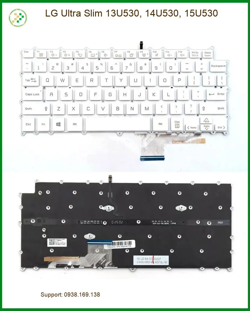Bàn phím Laptop LG Ultra Slim 13U530-15U530 - Thay Nhanh Tại Trung Tâm Gần Nhất TPHCM