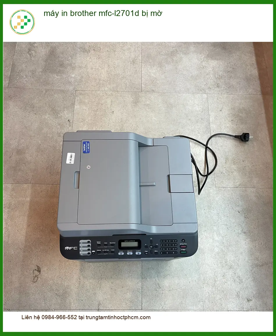 Sửa Chữa Nạp Mực Máy In Brother MFC-L2701D mờ - Dịch vụ tận nơi
