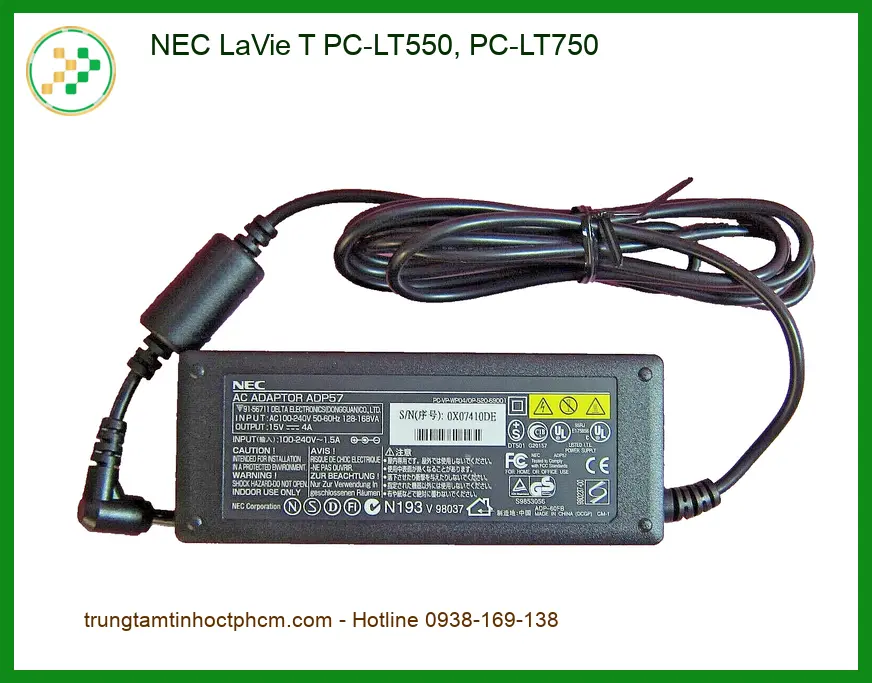 Sạc Laptop Nec NEC LaVie T PC-LT550, PC-LT750 - Giá Tốt TPHCM