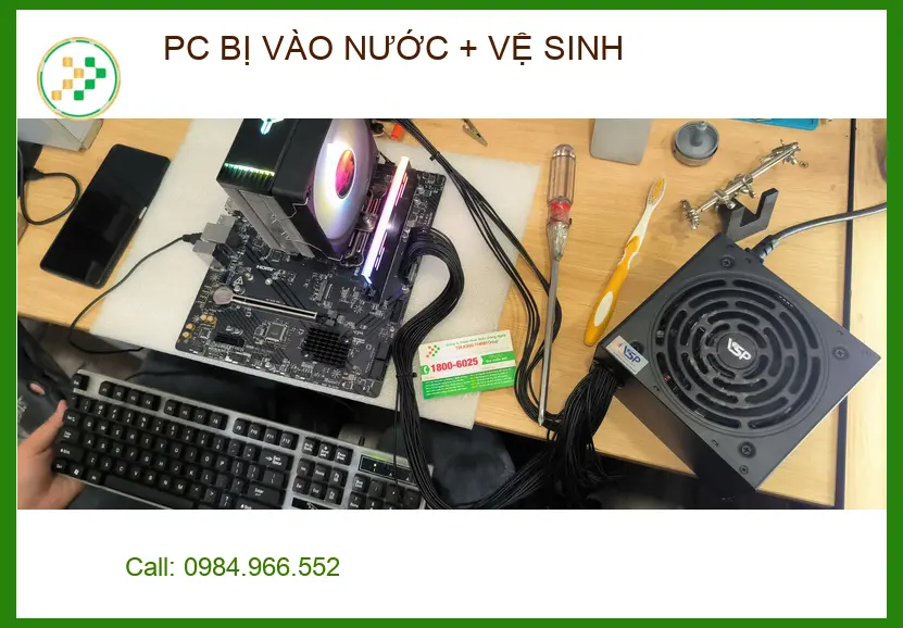 Dịch vụ sửa PC bị vào nước, vệ sinh Quận 9 - Anh Đức khen uy tín lấy ngay ảnh thực tế 1