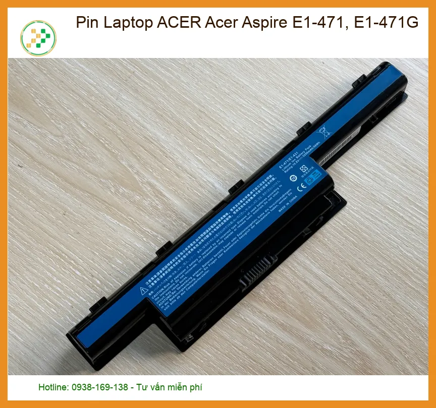 Pin Laptop Acer Aspire E1-471, E1-471G - Địa Chỉ Thay Pin Lấy Liền Tại TPHCM