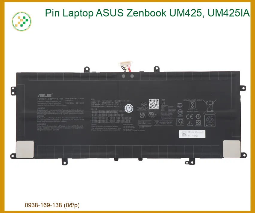 Pin Laptop ASUS Zenbook UM425, UM425IA - Thay Pin Chính Hãng, Lấy Liền, Giá Tốt Nhất TPHCM