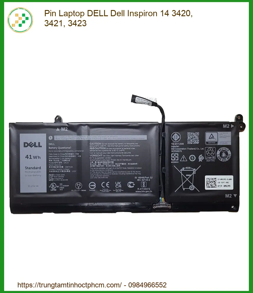 ⚡️ PIN YẾU? MÁY TỰ TẮT? ĐỪNG ĐỂ GIÁN ĐOẠN CÔNG VIỆC! 🔋 Bạn đang loay hoay vì chiếc Dell Inspiron 14 3420, 3421, 3423 c