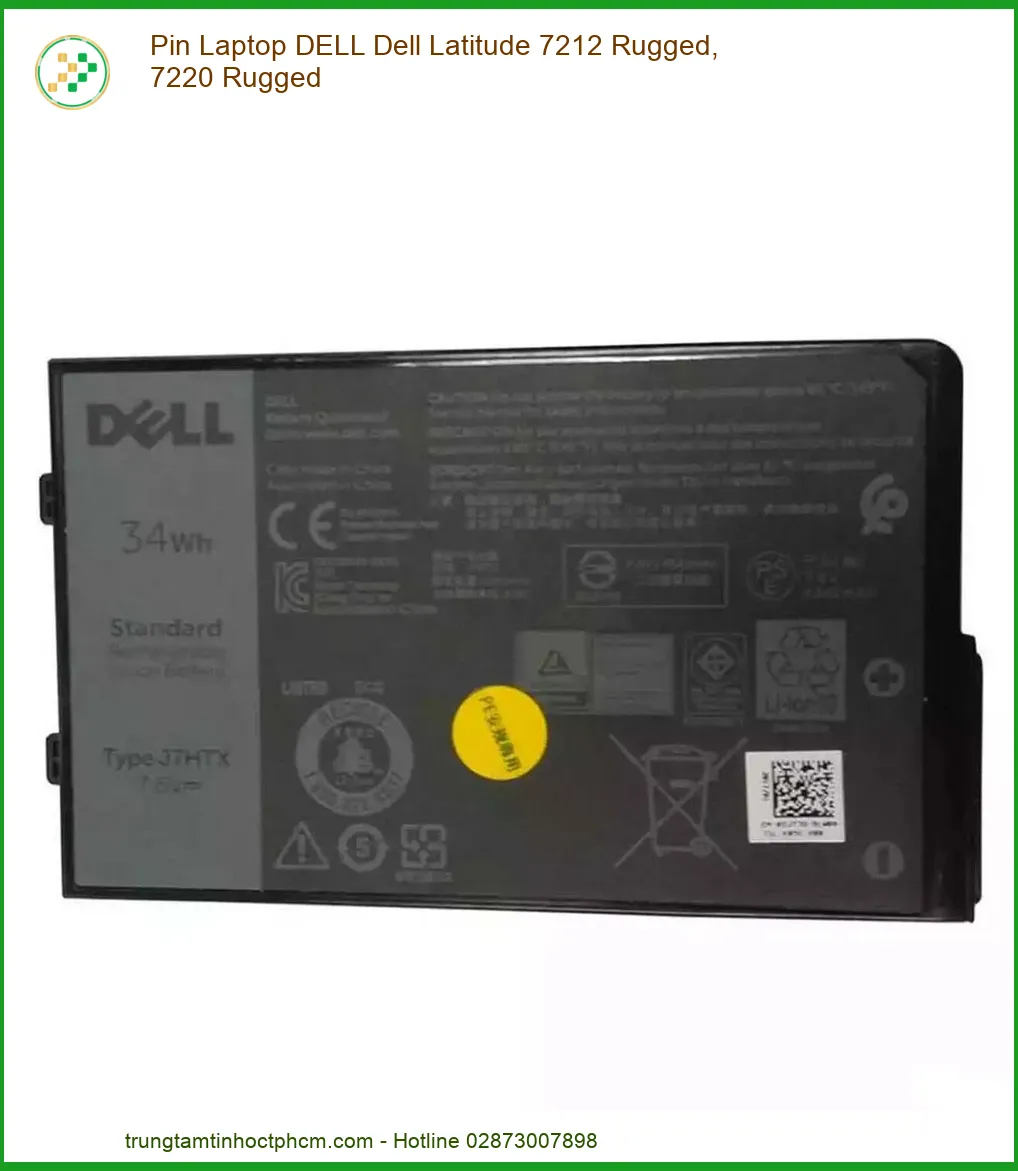 Pin Laptop DELL Latitude 7212, 7220 Rugged Chính Hãng - Thay Thế, Lắp Đặt Tận Nơi TP.HCM