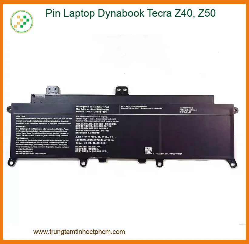 Pin Laptop Dynabook Tecra Z40, Z50 - Chính Hãng, Thay Lấy Liền, Giá Tốt