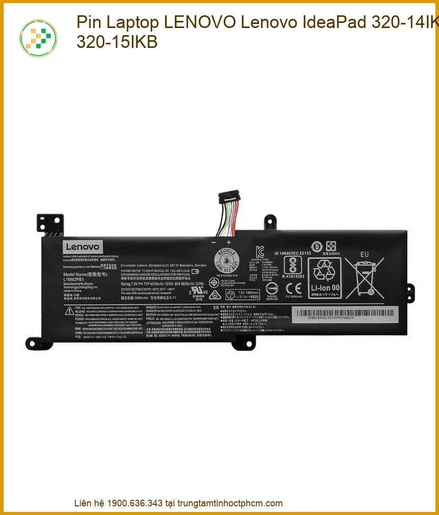 Pin Laptop Lenovo IdeaPad 320-14IKB/320-15IKB Chính Hãng, Thay Pin Tận Nơi Giá Tốt