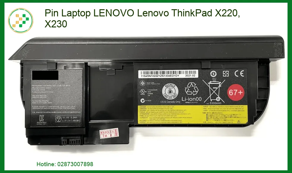 Pin laptop Lenovo ThinkPad X220, X230 - Dịch vụ thay lấy liền TPHCM