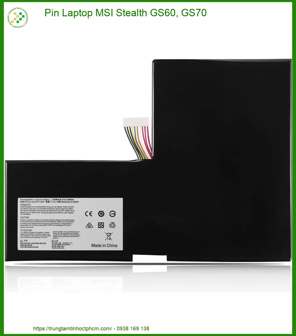 Pin Laptop MSI Stealth GS60, GS70 - Thay pin liền tay, hiệu năng cực đỉnh