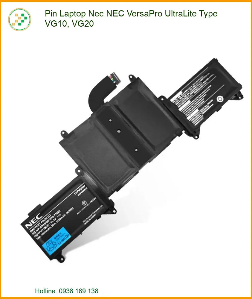 Pin Laptop NEC VersaPro UltraLite Type VG10, VG20 Chính Hãng - Thay Thế Lấy Liền, Bảo Hành Uy Tín Tại TP.HCM