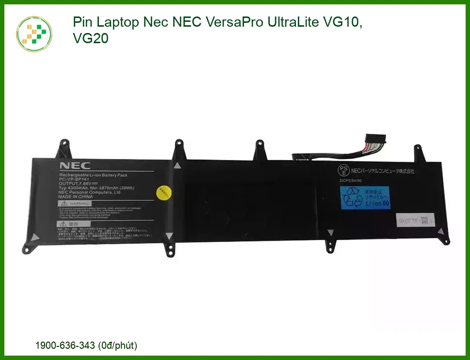Pin Laptop Nec VG10 VG20 - Địa chỉ thay lấy ngay TPHCM