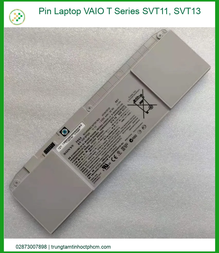 Pin Laptop VAIO T Series SVT11, SVT13 - Dịch Vụ Thay Pin Lấy Liền Tại TPHCM