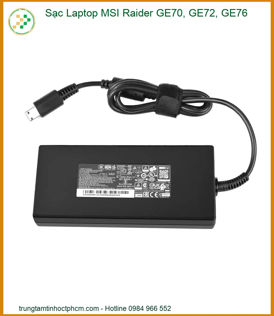 Sạc Laptop Msi Raider Ge70, Ge72, Ge76 Chính Hãng - Trung Tâm Thay Thế Lấy Liền