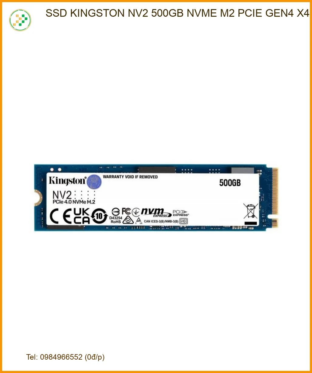 Ổ cứng Laptop SSD KINGSTON NV2 500GB NVME - Lắp đặt TPHCM lấy liền, giá rẻ