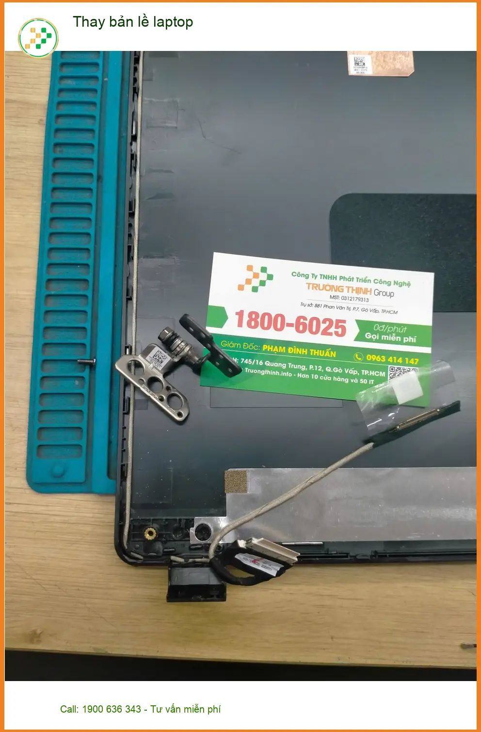 Trung tâm Thay bản lề laptop Quận Tân Bình uy tín - Anh Khánh kiến trúc sư ảnh thực tế 1