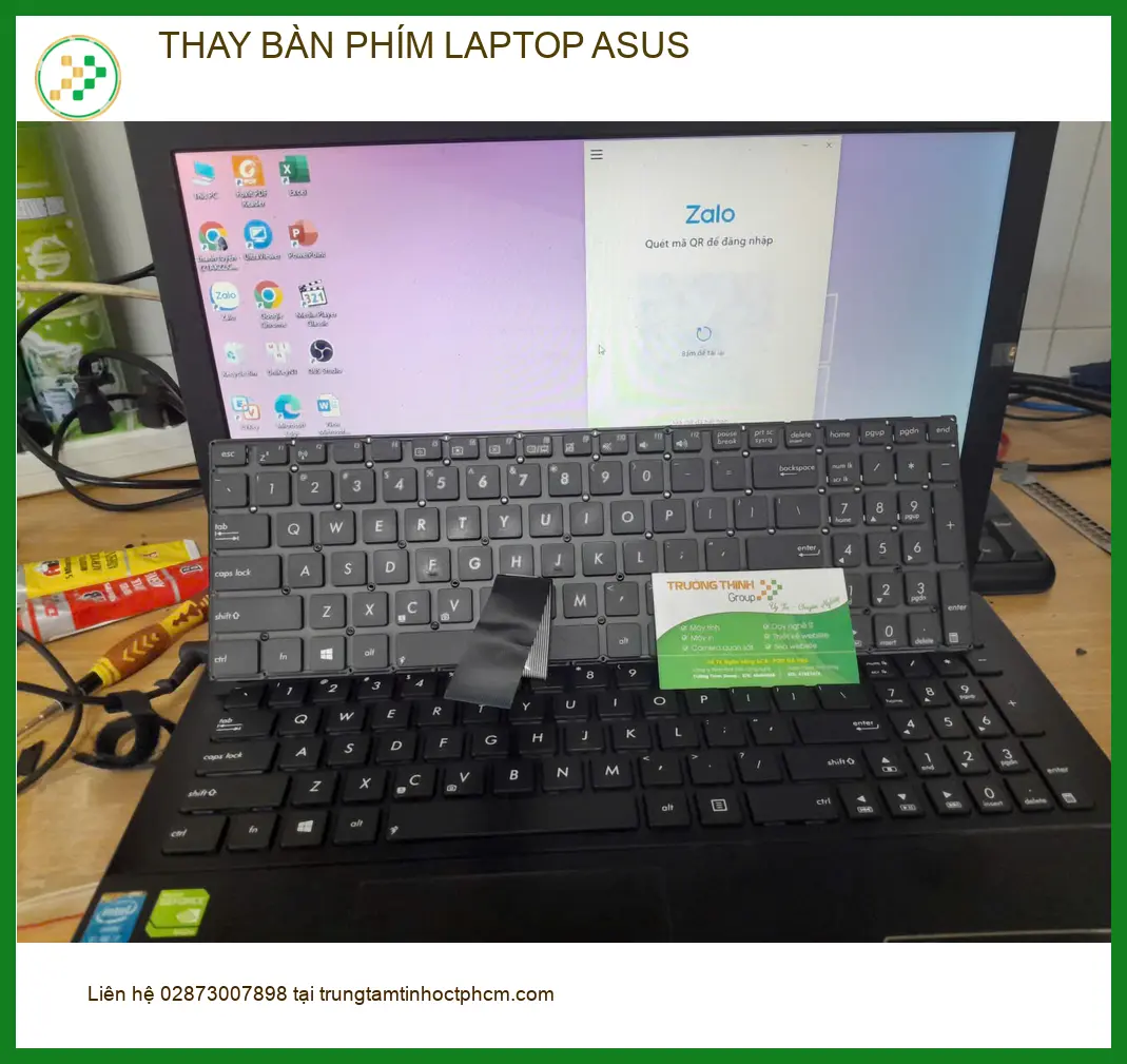 Cửa hàng thay bàn phím laptop Asus Quận Thủ Đức - Chị Hà Anh review ảnh thực tế 1