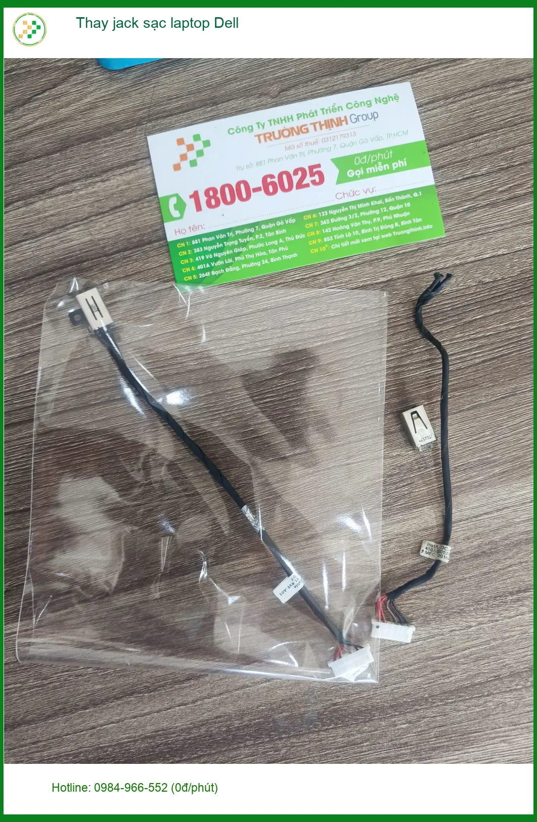 Thay jack sạc laptop Dell Quận Tân Phú lấy liền - Anh Khoa review