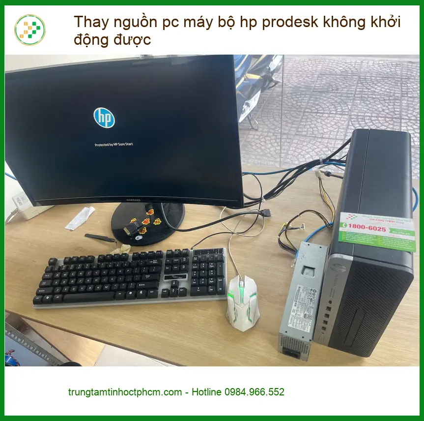 Anh Phúc cứu pc Hp Prodesk không khởi động - Dịch vụ thay nguồn Quận Phú Nhuận ảnh thực tế 1