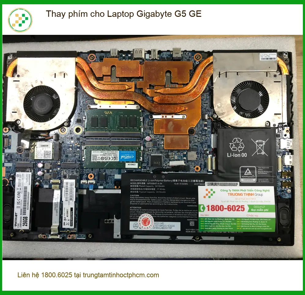 Anh Phúc đánh giá trung tâm thay phím Laptop Gigabyte G5 GE Quận Bình Tân uy tín