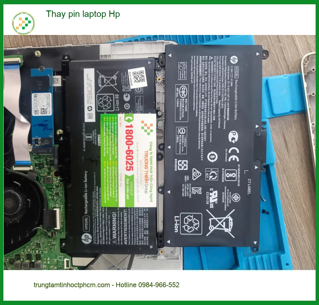 Chú Tân buôn bán online tìm Trung tâm Thay pin laptop Hp Quận Tân Phú uy tín ảnh thực tế 2