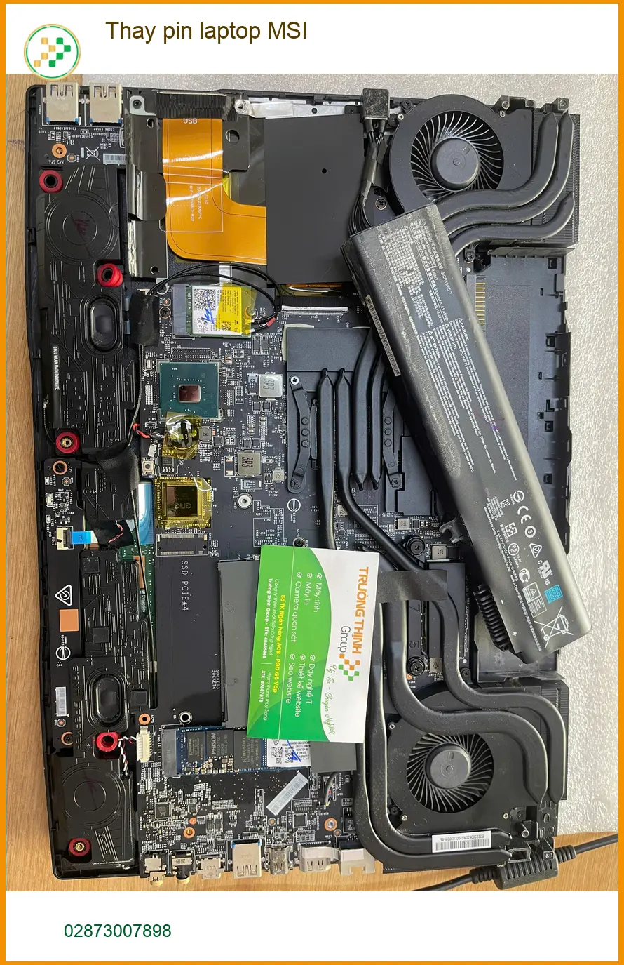 Trung tâm thay pin laptop MSI Quận Thủ Đức - Anh Khải kỹ sư xây dựng review ảnh thực tế 1