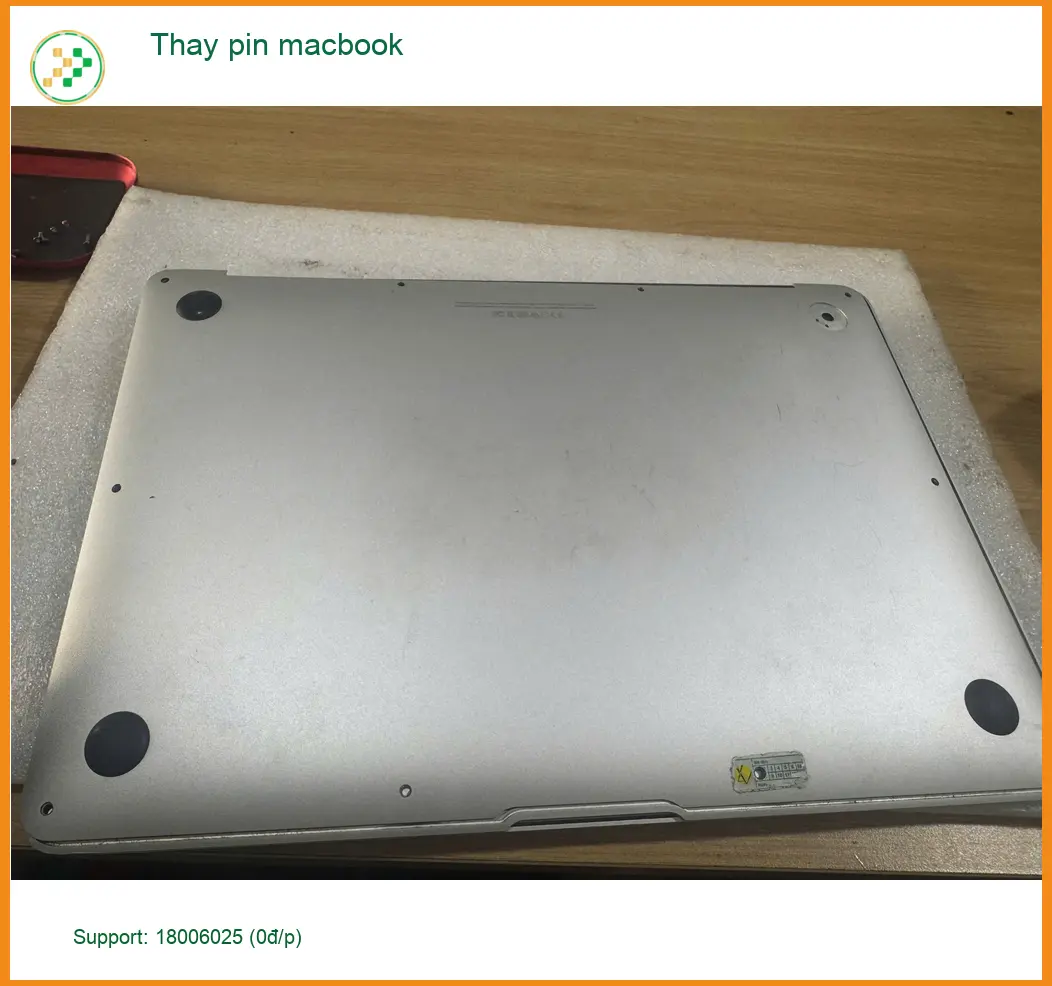 Chị Hồng kinh doanh online cần thay pin macbook Quận Tân Bình lấy liền ảnh thực tế 1