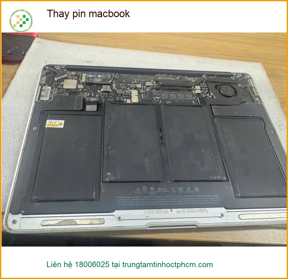 Chị Hồng kinh doanh online cần thay pin macbook Quận Tân Bình lấy liền ảnh thực tế 2