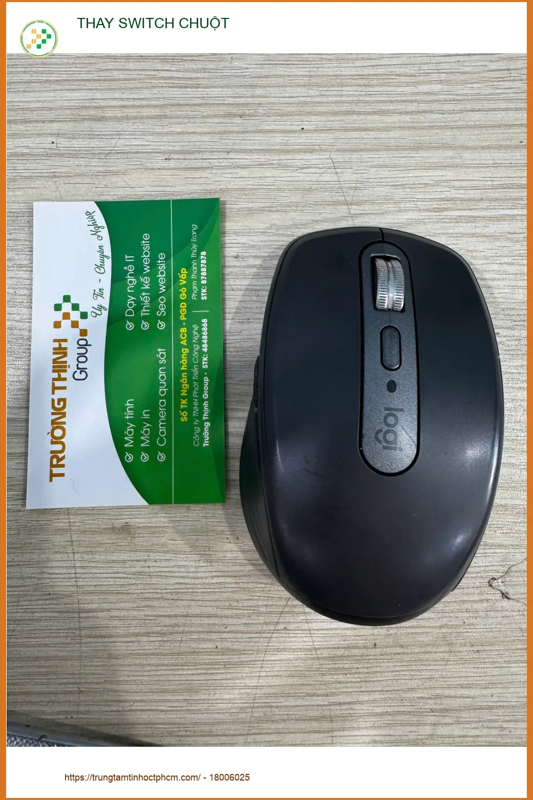 Anh Quang kỹ sư thiết kế tìm chỗ thay switch chuột Quận 10 lấy ngay ảnh thực tế 2