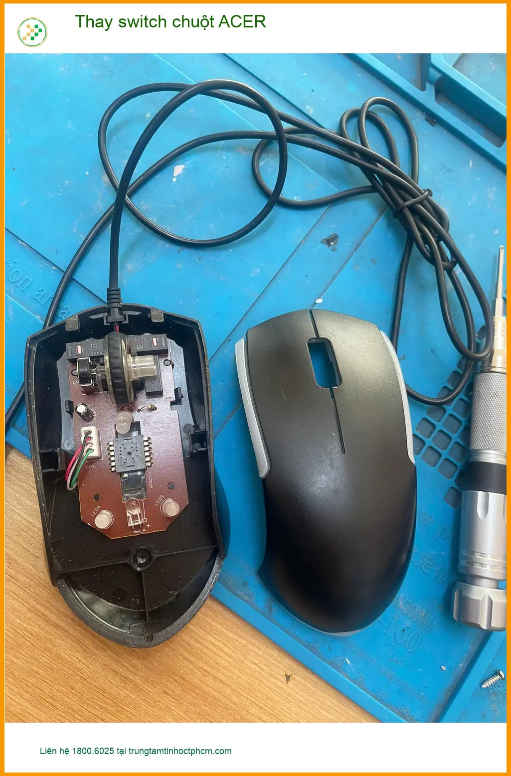 Anh Đức kiến trúc sư review ca Thay switch chuột ACER Quận Thủ Đức lấy ngay ảnh thực tế 1