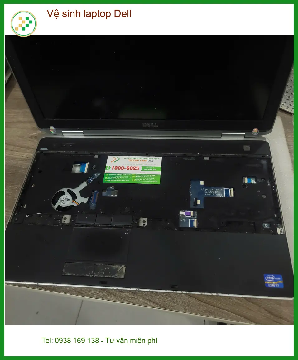 Trung tâm vệ sinh laptop Dell Quận Tân Bình - Chị Hà lần đầu vệ sinh laptop Dell ảnh thực tế 2