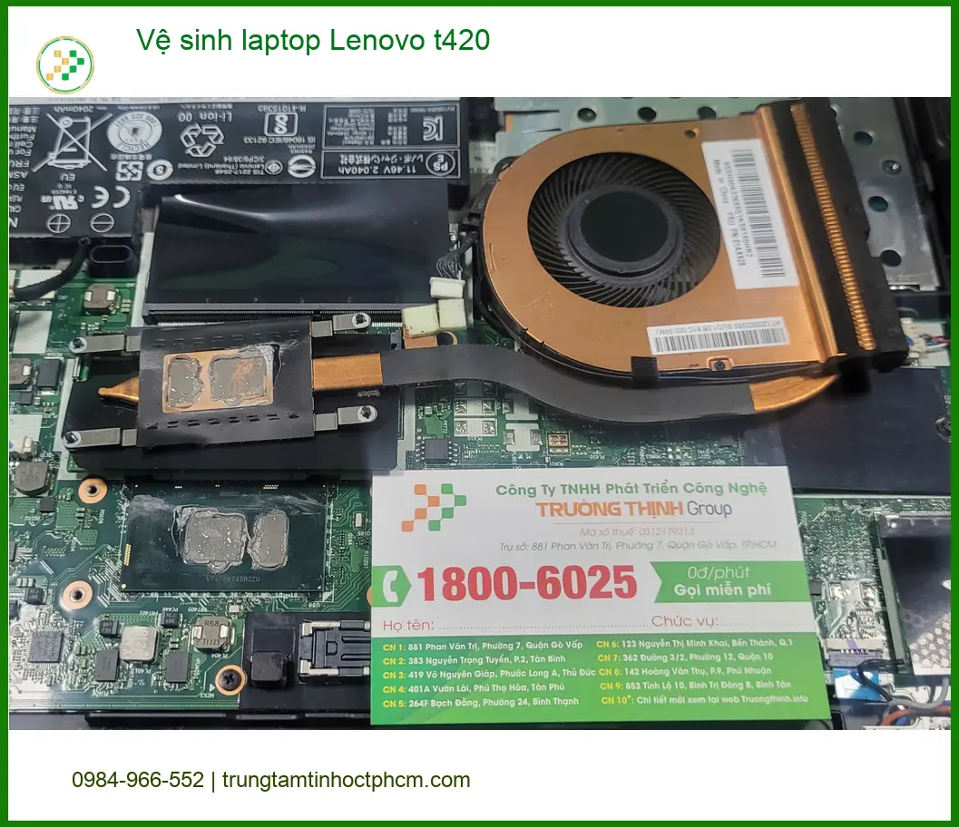 Dịch vụ vệ sinh laptop Lenovo t420 Quận Bình Tân - Anh Quang kỹ sư review ảnh thực tế 1