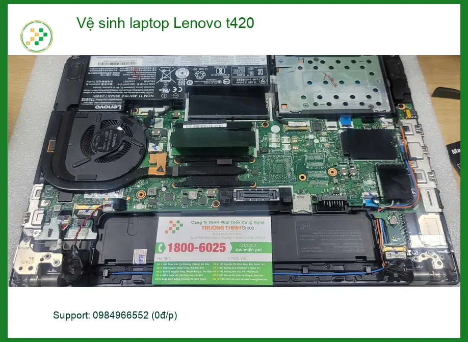 Dịch vụ vệ sinh laptop Lenovo t420 Quận Bình Tân - Anh Quang kỹ sư review ảnh thực tế 2