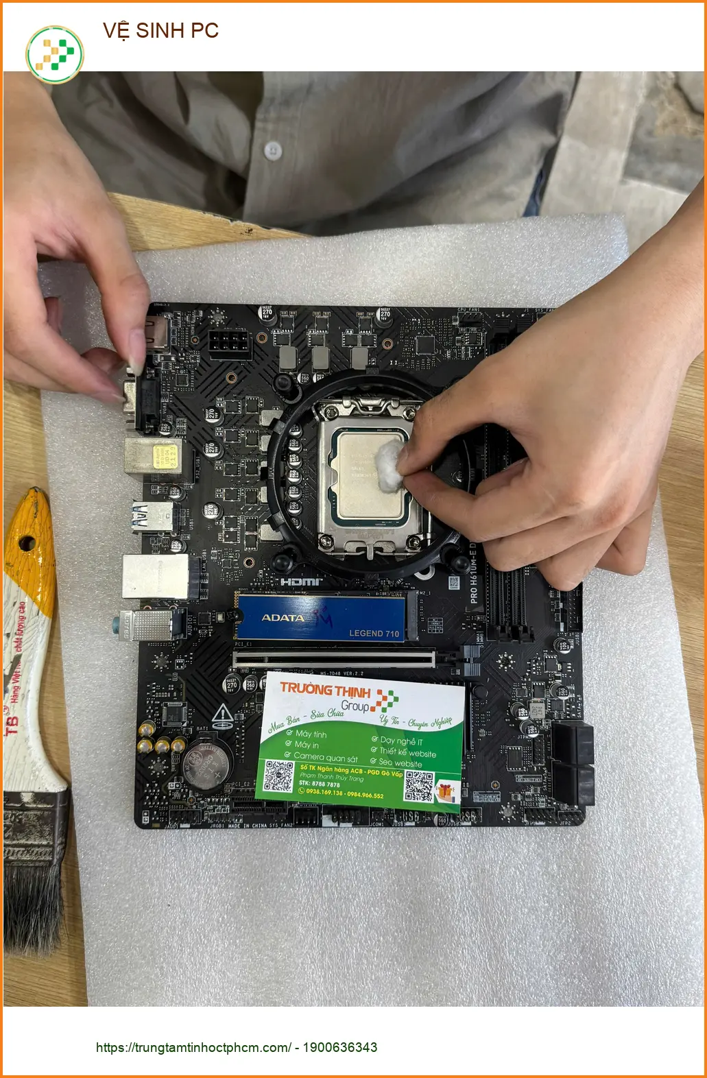 Anh Quang kiến trúc sư tìm dịch vụ VỆ SINH PC Quận 9 uy tín, giá rẻ ảnh thực tế 1