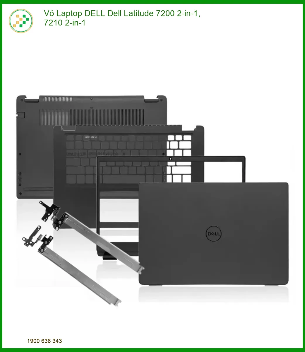 Vỏ Laptop DELL Latitude 7200, 7210 2-in-1 Chính Hãng - Thay Thế Lấy Ngay, Giá Tốt