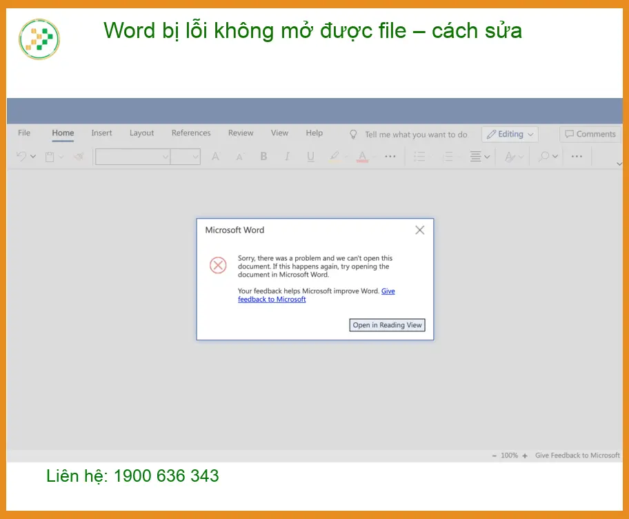 Nguyên nhân Word không mở được file
