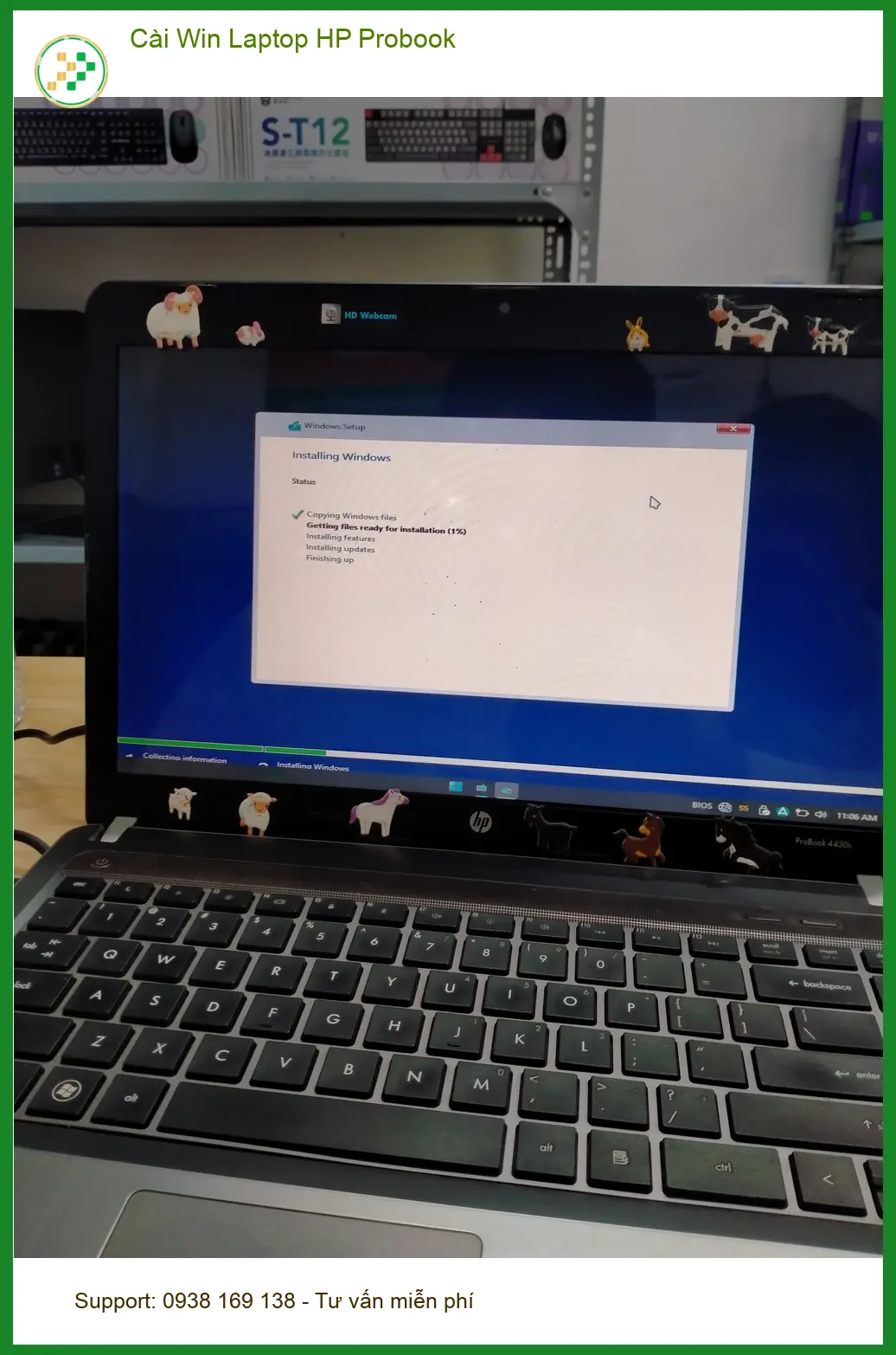 Anh Khoa sinh viên review tiệm cài Win Laptop HP Probook Quận 12 ảnh thực tế 2
