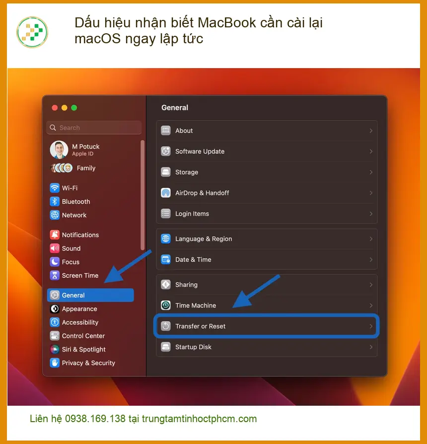 Macbook Dấu hiệu cần cài lại macOS ngay - Địa chỉ sửa uy tín TPHCM