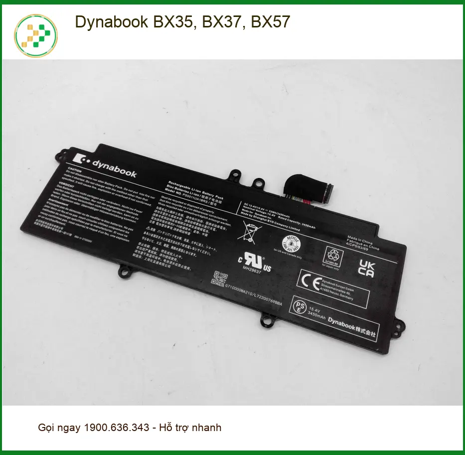 Pin Laptop Dynabook BX35, BX37, BX57 - Thay Nhanh Tại Cửa Hàng - Giá Rẻ TPHCM
