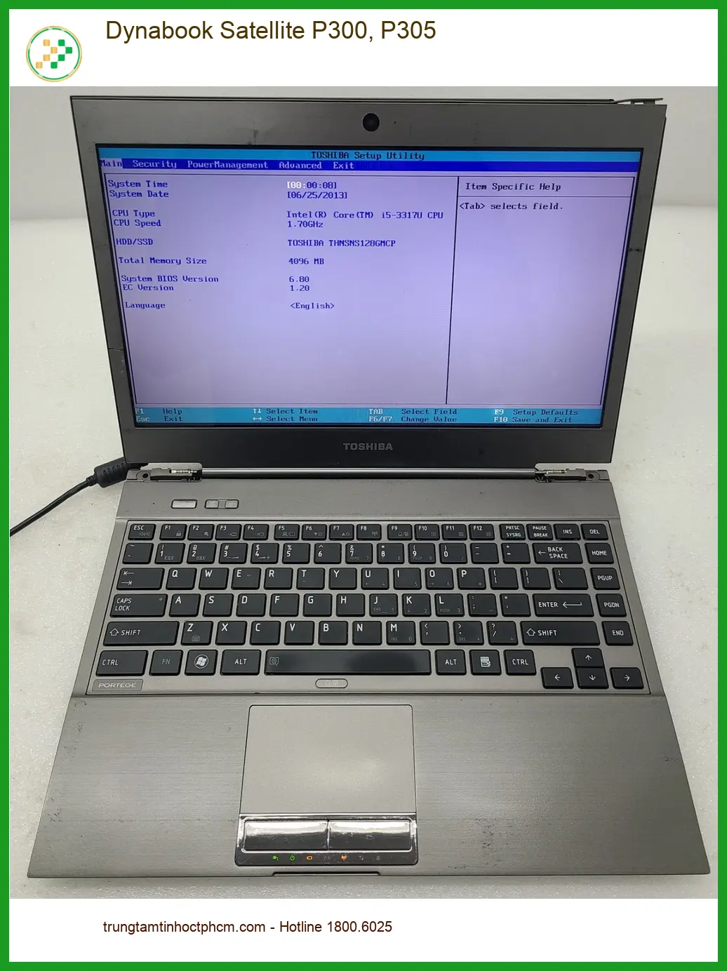 Thay Loa Laptop Dynabook P300 P305 - Trung Tâm Giá Rẻ Lấy Liền TPHCM