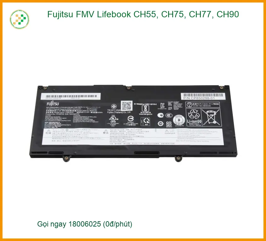 Pin Laptop Fujitsu CH55 CH75 CH77 CH90 - Thay Pin Lấy Liền TPHCM Uy Tín