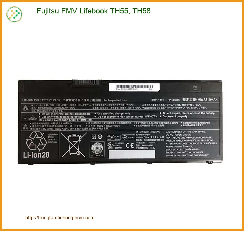 Pin Laptop Fujitsu TH55 TH58 - Doi Pin Nhanh TPHCM - Gia Re Uy Tin