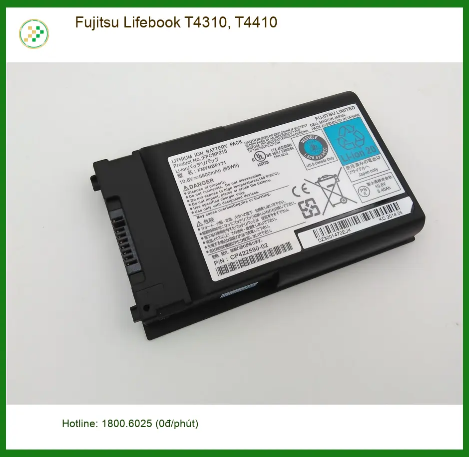 Pin Laptop Fujitsu T4310 T4410 - Thay Nhanh Tại Trung Tâm TPHCM