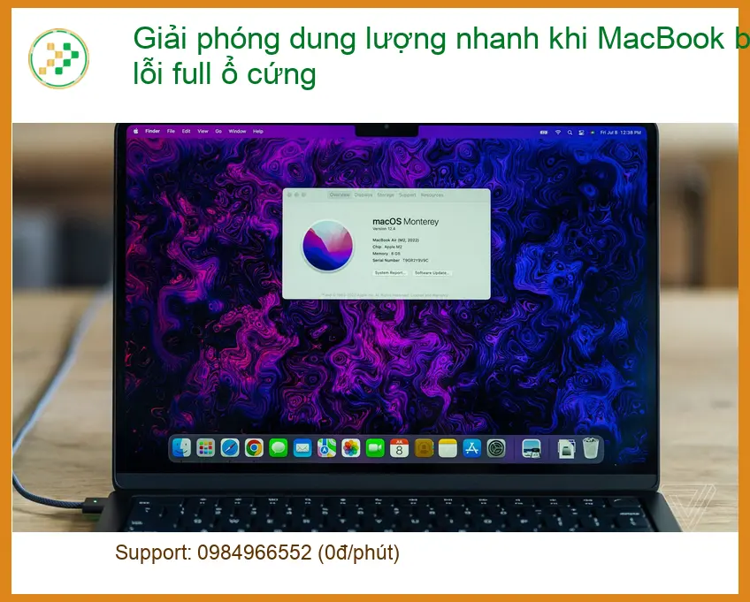 Macbook Giải phóng dung lượng nhanh bị full ổ cứng - Trung tâm TPHCM
